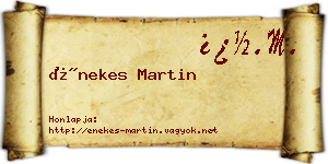 Énekes Martin névjegykártya